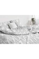 Lenjerie de pat pentru o persoana 2 piese, Olivia - Grey, Eponj Home, 65% bumbac/35% poliester