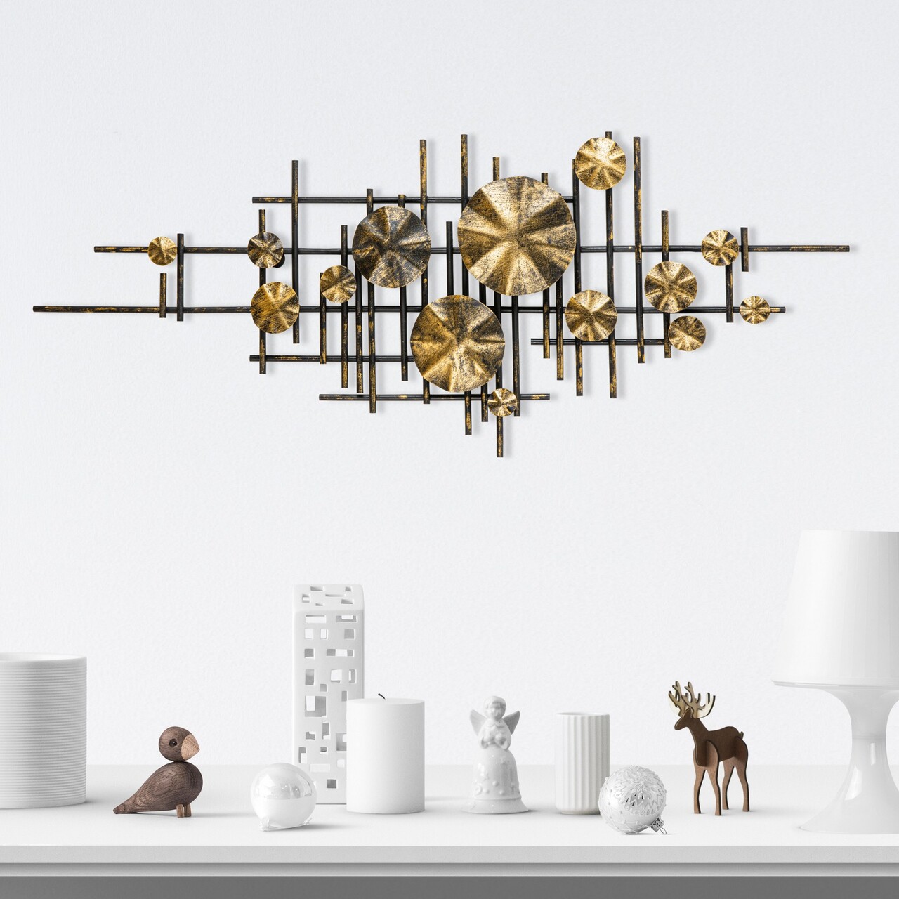 Decoratiune de perete, Mihrimah, Dimensiuni: 113 x 7 x 44 cm, Multicolor - view 3