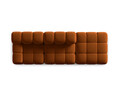 Canapea modulara 4 locuri cotiera dreapta, Bellis-51, Micadoni Home, 282x94x70 cm, catifea, teracota