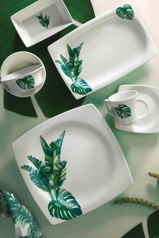 Serviciu de masa breakfast 28 piese BNMR28KH1210150, Kutahya Porselen, ceramica, multicolor Kutahya Porselen