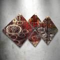 Set 4 tablouri decorative, 4MDF5146586, MDF, Imprimat UV, Multicolor