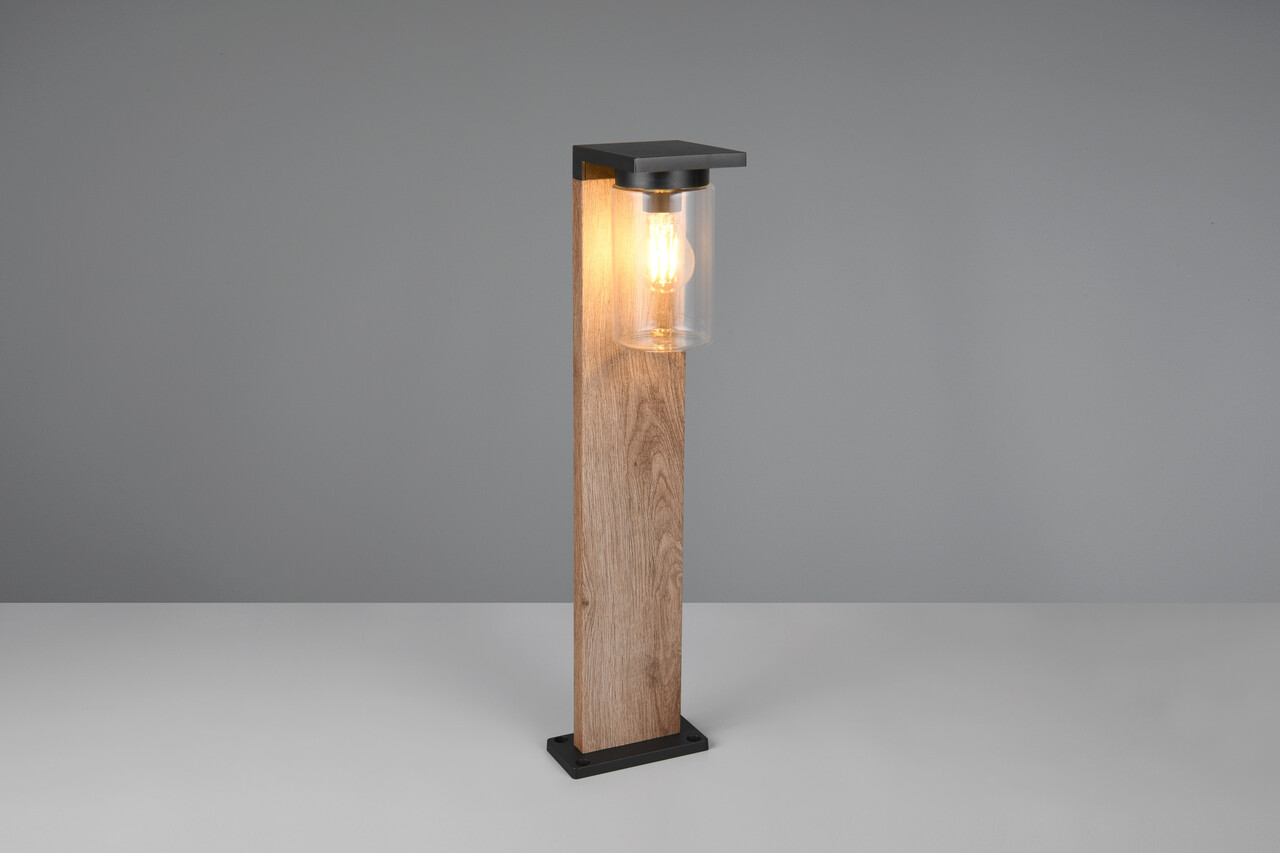 Lampadar de exterior Ardila, TRIO, 16x65 cm, 40W, 1x E27, aluminiu, natur/negru - 1 | YEO