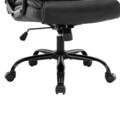 Scaun de birou Victory, Pakoworld, 64.5x72.5x118 cm, piele ecologica, negru