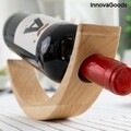 Suport pentru sticla de vin Floating Woolance InnovaGoods, lemn de arbore de cauciuc