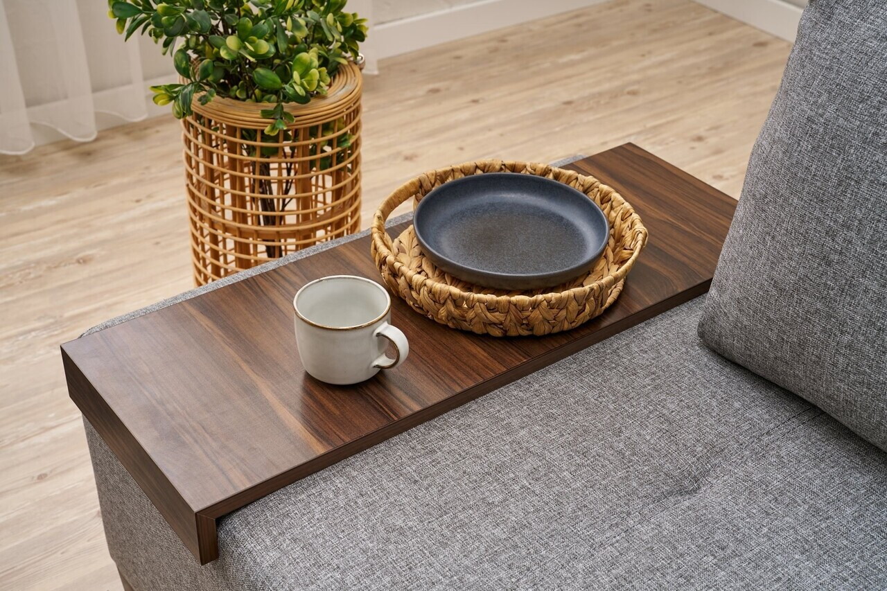 Fotoliu extensibil, Atelier del Sofa, 613LFS1134, Gri — imaginea 2