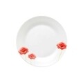 Farfurie desert, Secret de Gourmet, Poppy, 19 cm Ø, portelan, alb/rosu