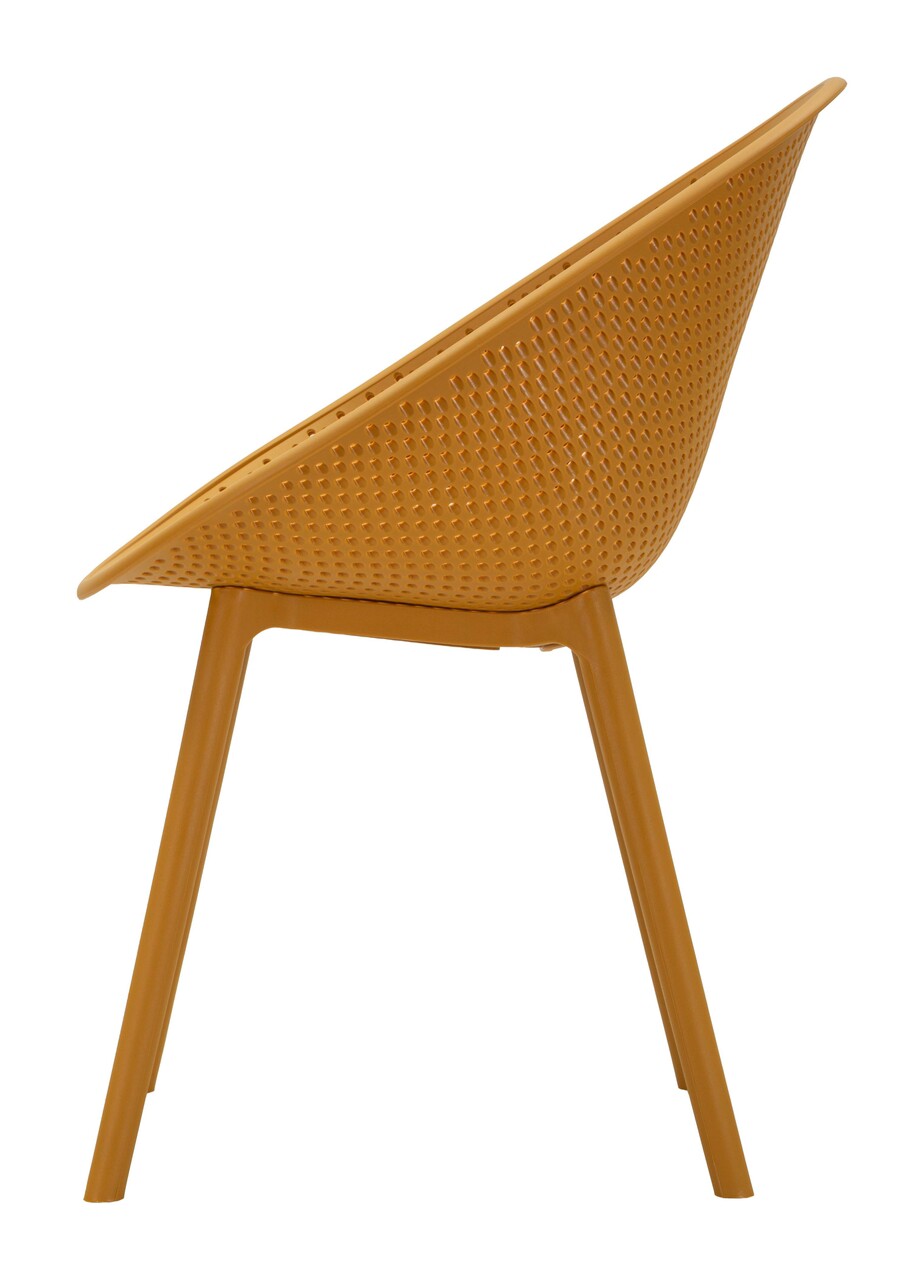 Set 2 scaune, Mauro Ferretti, Ibiza, 59x59x83 cm, utilizare interior / exterior,  plastic, mustar - view 8