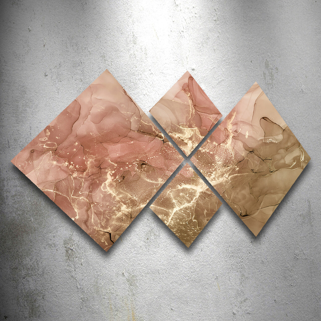 Set 4 tablouri decorative, 4MDF1663057345, MDF, Imprimat UV, Multicolor - 1 | YEO