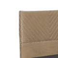 Pat cu somiera rabatabila Rizko, Pakoworld, 120x200 cm, PAL/textil, natural