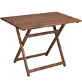 Set mobilier de gradina 5 piese Retto, Pakoworld, masa si 4 scaune, 100x60x71 cm, lemn masiv de fag/PVC perforat, bej