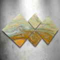 Set 4 tablouri decorative, 4MDF30803112870, MDF, Imprimat UV, Multicolor