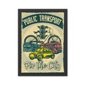 Tablou decorativ, Public Transport (40 x 55), MDF , Polistiren, Multicolor