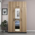 Dulap pentru haine, Minerva, Minar 3 Kapak 235, 135x235x52 cm, PAL, Iată-l