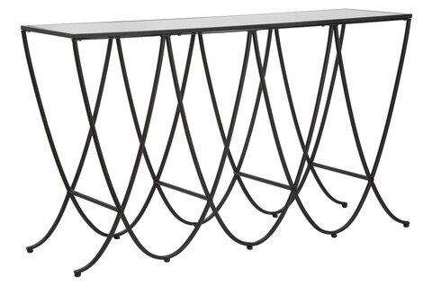 Consola Dark, Mauro Ferretti, 140x40x80 cm, fier, negru