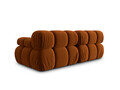 Canapea modulara 2 locuri, Bellis-51, Micadoni Home, 188x94x70 cm, catifea, teracota
