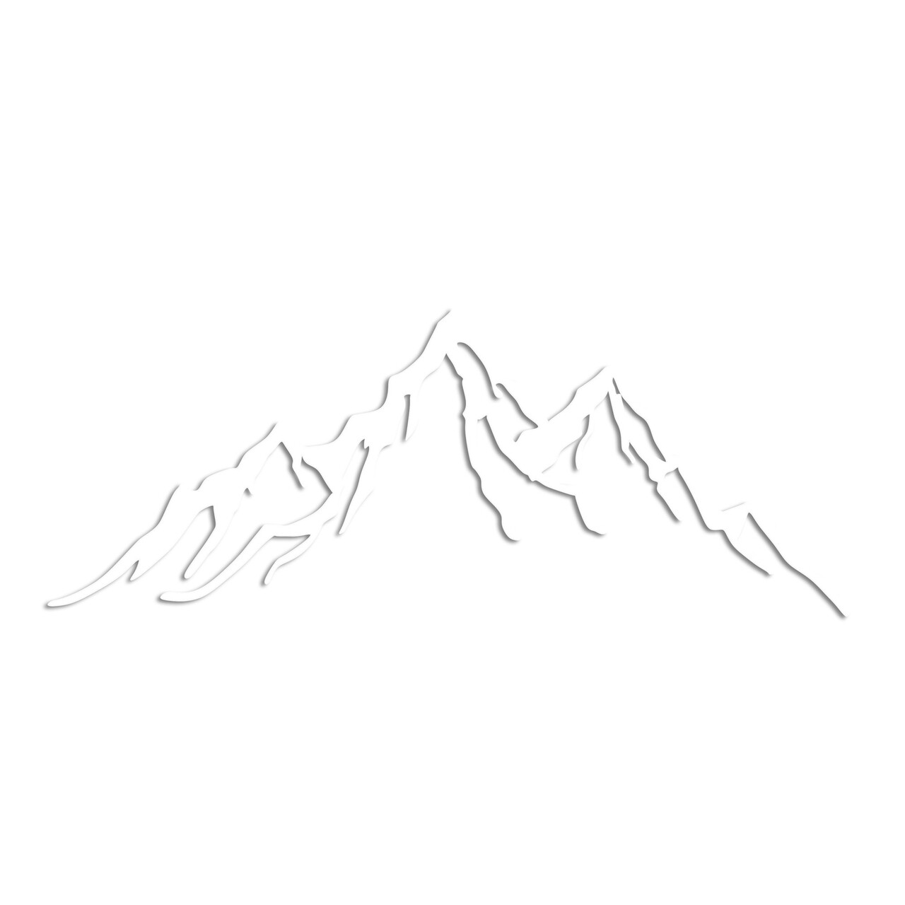 Decoratiune de perete, Mountain, Dimensiune: 52 x 20 cm, Alb - view 5