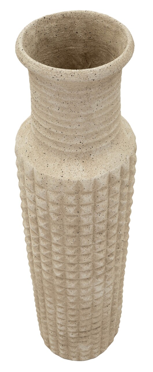 Vaza decorativa, Mauro Ferretti, Sand Outdoor, 28x110 cm, polirasina, bej - view 5