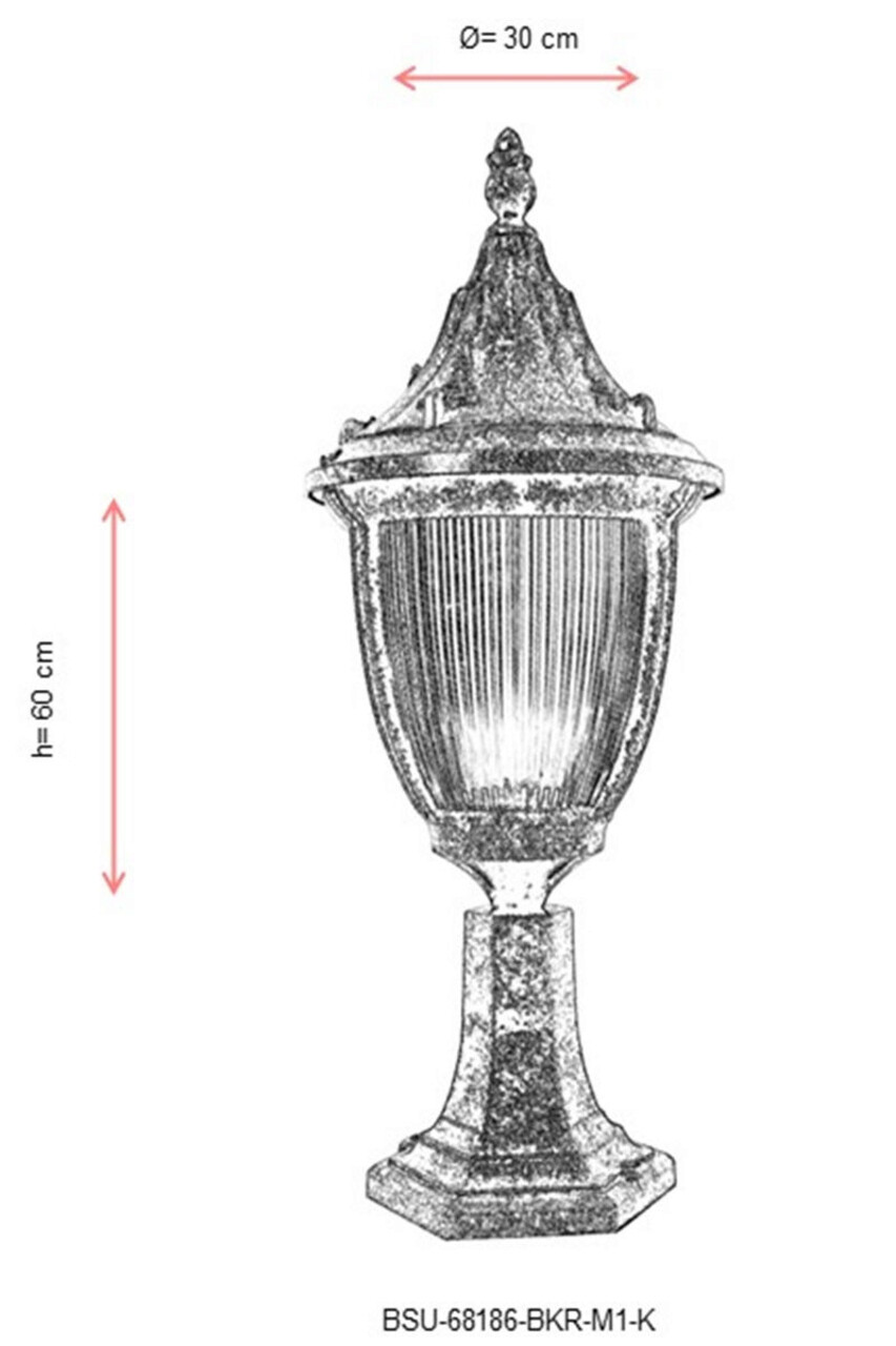 Lampa de exterior, Avonni, 685AVN1239, Plastic ABS, Maro