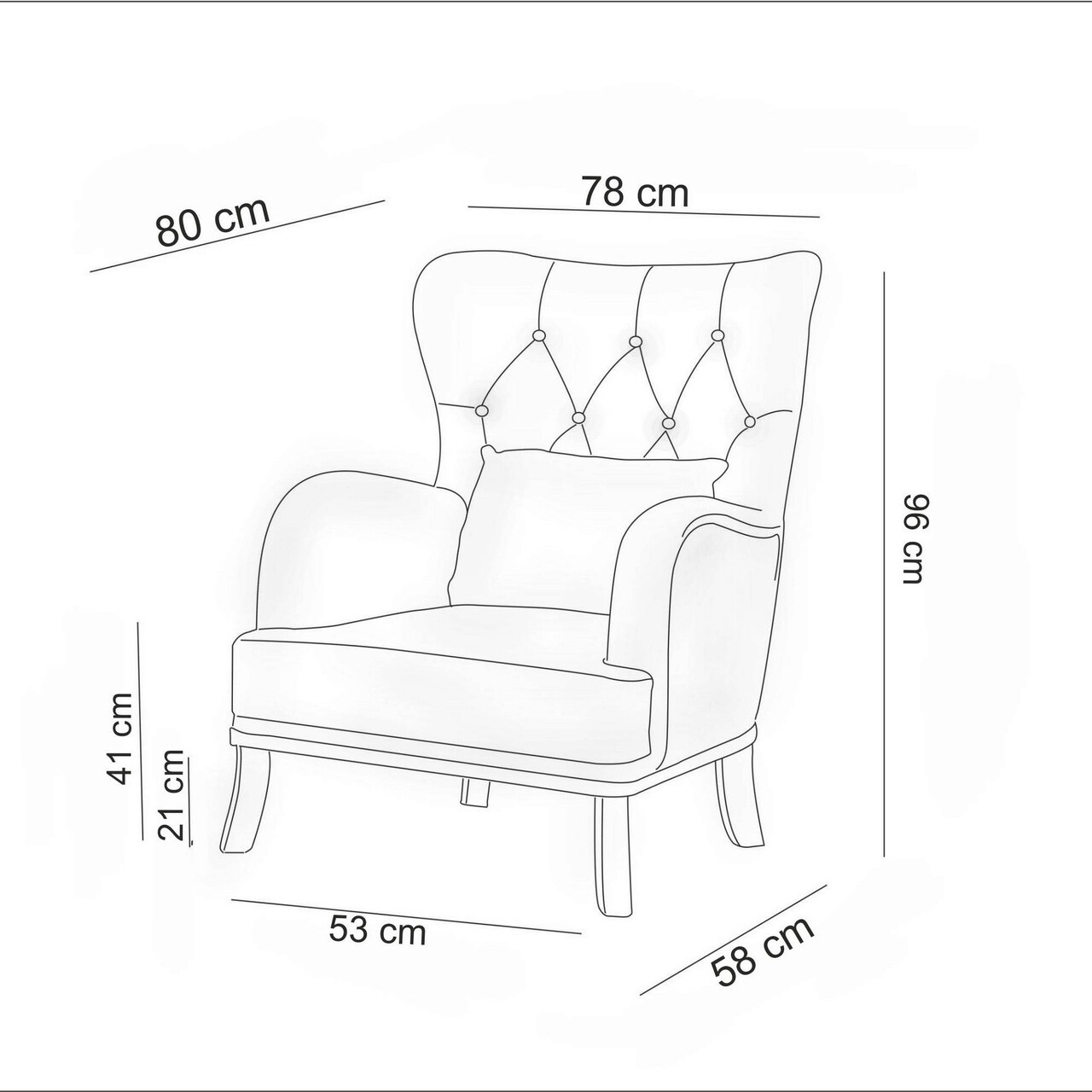 Fotoliu, Unique Design, 867UNQ1514, Lemn De Carpen, Gri