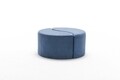 Taburet Alis Puf, Balcab Home, 80x80x40 cm, lemn, albastru