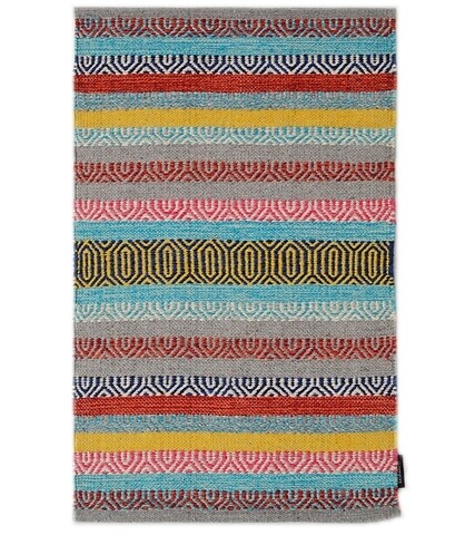 Covor kilim, saffron 66, baketo, 100% bumbac, lucrat manual, 120x170 cm