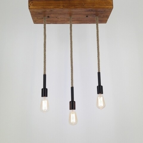 Candelabru All Design, handmade, 70x60x28 cm, Walnut Black Beige