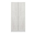 Dulap pentru haine, Minerva, Kale Chain Antique White, 90x210x52 cm, PAL, Alb