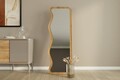 Oglinda decorativa, Siam, Asel, 50x160x2.2 cm, MDF , Natural