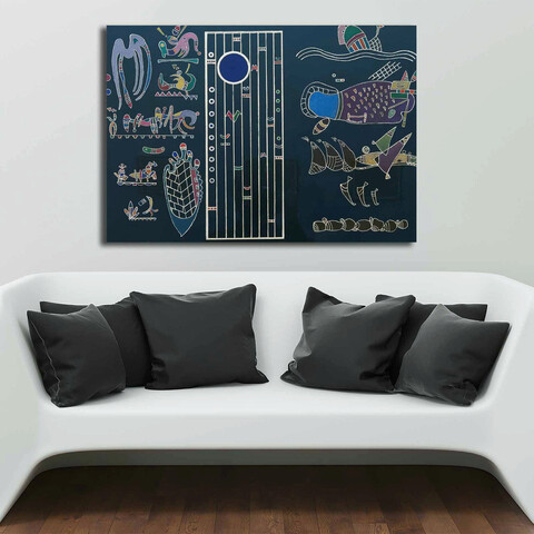 Tablou decorativ, 70100kandinsky026, canvas , lemn, multicolor