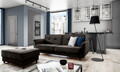 Canapea extensibila 3 locuri ELTAP, SO-BEL-22NU, Bellis, 220x90x83 cm, lemn/poliester, maro inchis