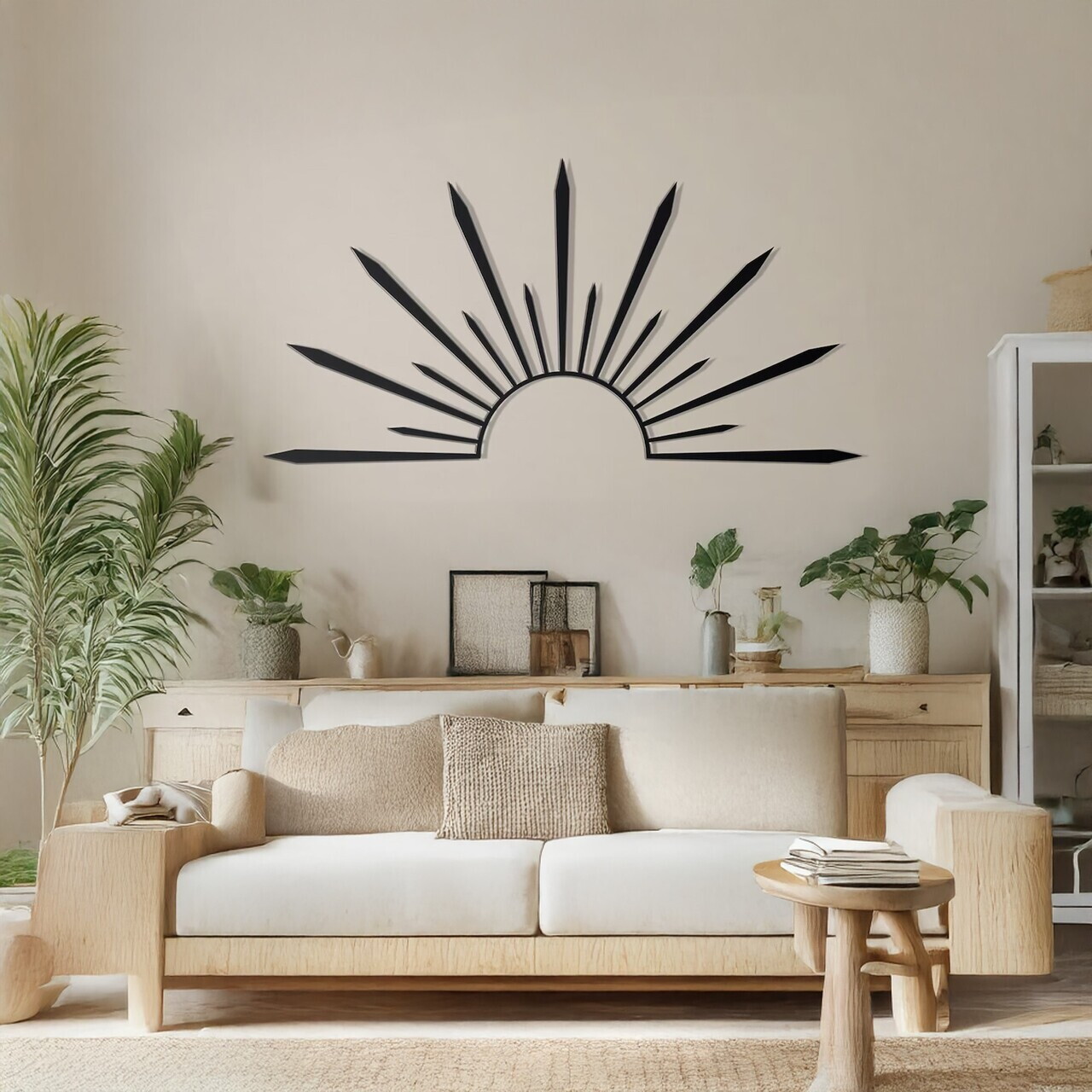 Decoratiune de perete, DCV-1060-MT, 70 x 40 cm, Negru — imaginea 2
