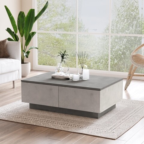 Masuta de cafea LV17-GT, Yardley, 90x60x31.6 cm, argintiu/antracit 90x60x31.6