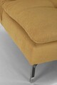 Canapea extensibila cu 3 locuri Leon, Bizzotto, 190 x 94 x 85 cm, lemn de eucalipt/otel/poliester, galben