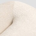 Taburet Luncta, Homla, 82x52x34 cm, MDF/lemn/poliester, alb murdar