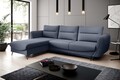 Coltar extensibil stanga 3 locuri ELTAP, LT-40PO, Silva, 276x201x100 cm, lemn/poliester, albastru