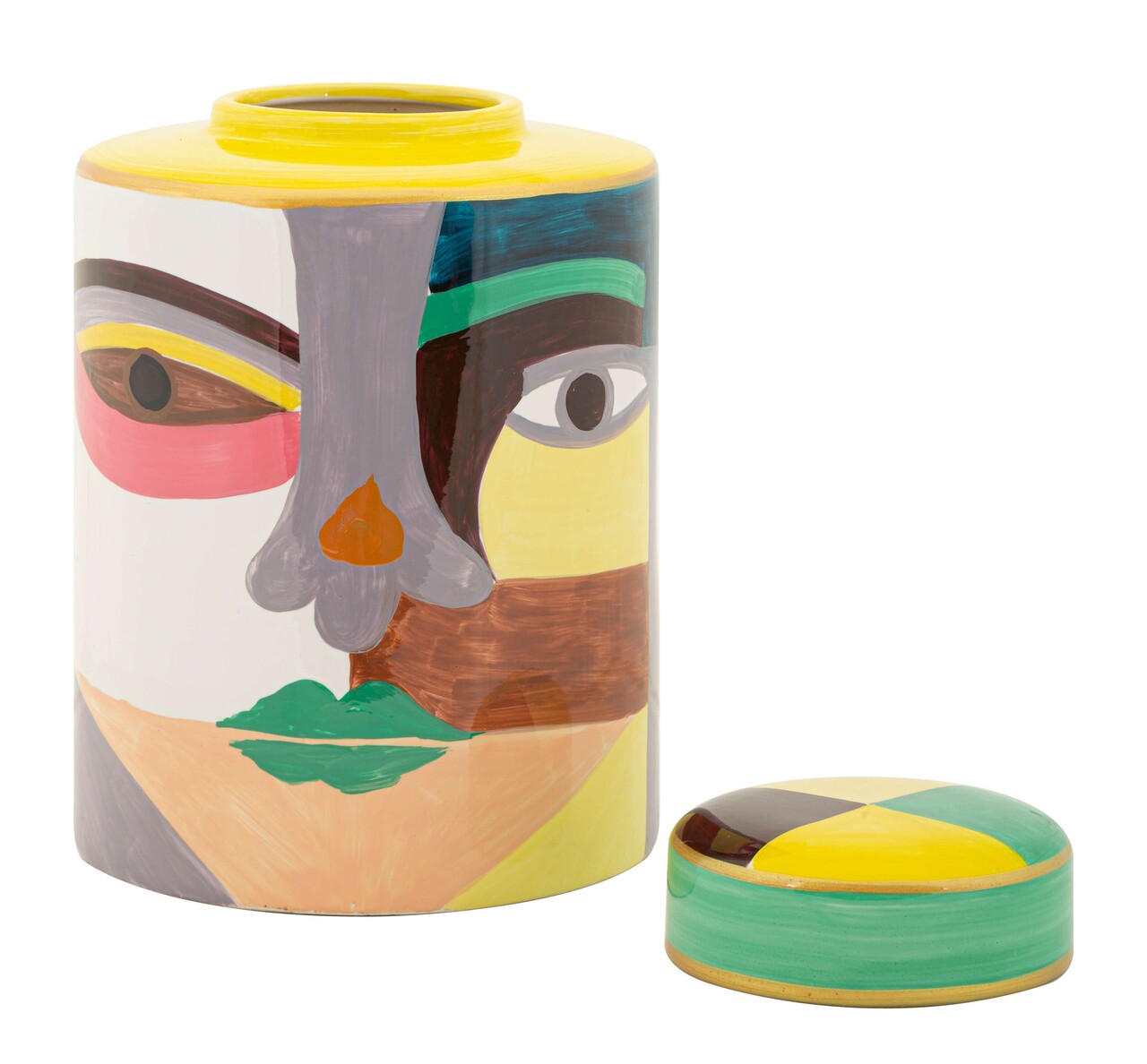 Vas decorativ Piccassy Color Top, Mauro Ferretti, 19x28 cm, ceramica, multicolor - imagine 7