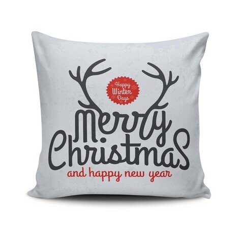 Perna decorativa, Christmas NOELKRLNT-23, 43×43 cm, policoton, multicolor Christmas
