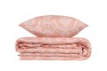 Lenjerie de pat pentru o persoana, 2 piese, 140x200 cm, amestec bumbac, Eponj Home, Pure, roz pudra