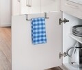 Suport extensibil prosoape pentru usa dulap/sertar, 36-60 x 6x7 cm, inox/plastic