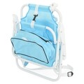 Set scaun cu parasolar si geanta frigorifica pentru copii, Kids Beach, L.37 l.28 H.45, albastru