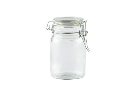 Borcan din sticla pentru depozitare, Vanora, 250 ml, transparent Heinner