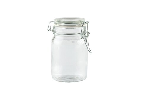 Borcan din sticla pentru depozitare, vanora, 250 ml, transparent