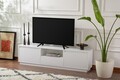 Comoda TV, Nordure, Vanguard, 160x42x29 cm, PAL, Alb natural