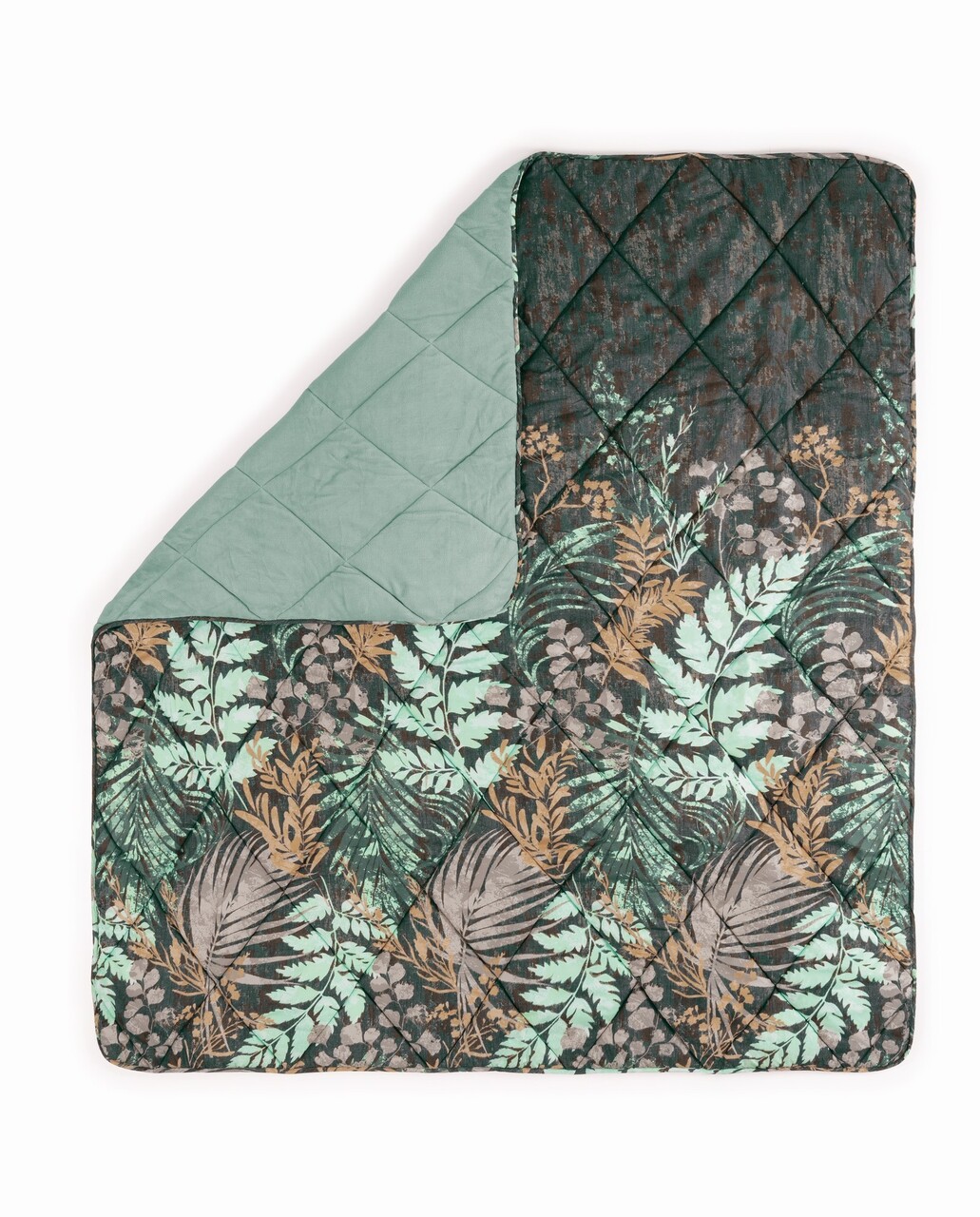 Cuvertura unică, Velvet - Clorasa Mint, Cotton Box, Poliester