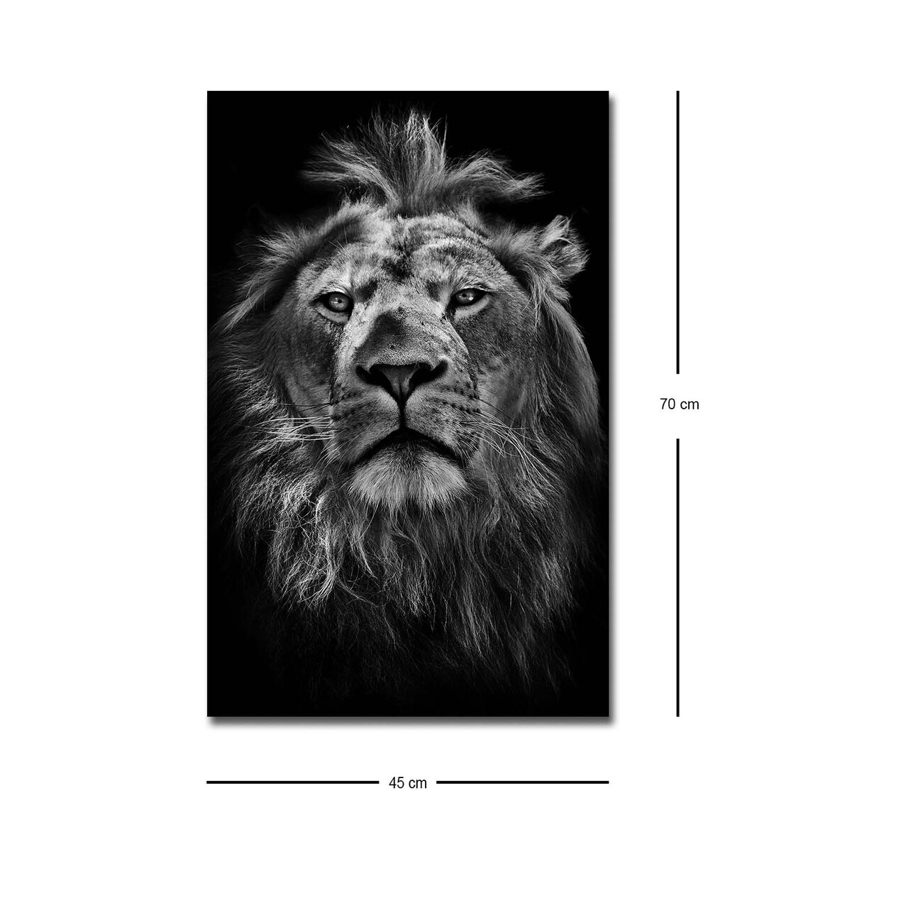 Tablou decorativ cu lumina LED, 4570MDACT-058, Dimensiune: 45 x 70 cm, Multicolor - view 4