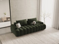 Canapea extensibila 4 locuri, Linz, Cosmopolitan Design, 250x100x84 cm, catifea, verde