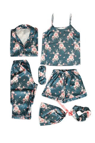 Set pijamale dama, 637BNC1258 – S, Benicia, Viscoza, Verde Benicia
