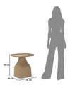 Masuta de cafea Gea, Mauro Ferretti, 48x48x50 cm, plastic, gri
