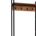 Cuier cu pantofar Thoj, Pakoworld, 120x34x180 cm, PAL/metal, maro