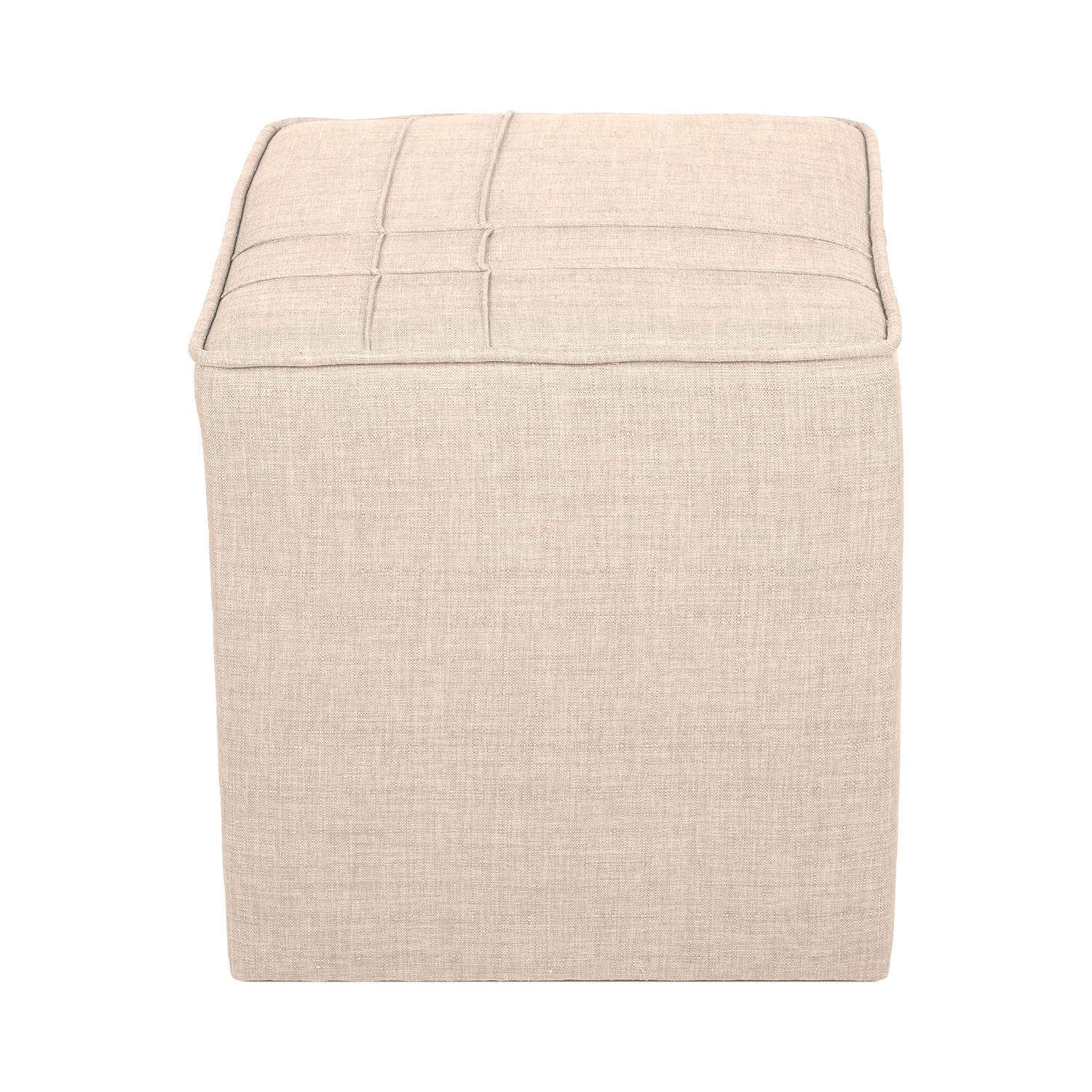 Taburet, Atelier del Sofa, 558ZEN1367, Frame: 100% SOLID FIR WOOD, Crem